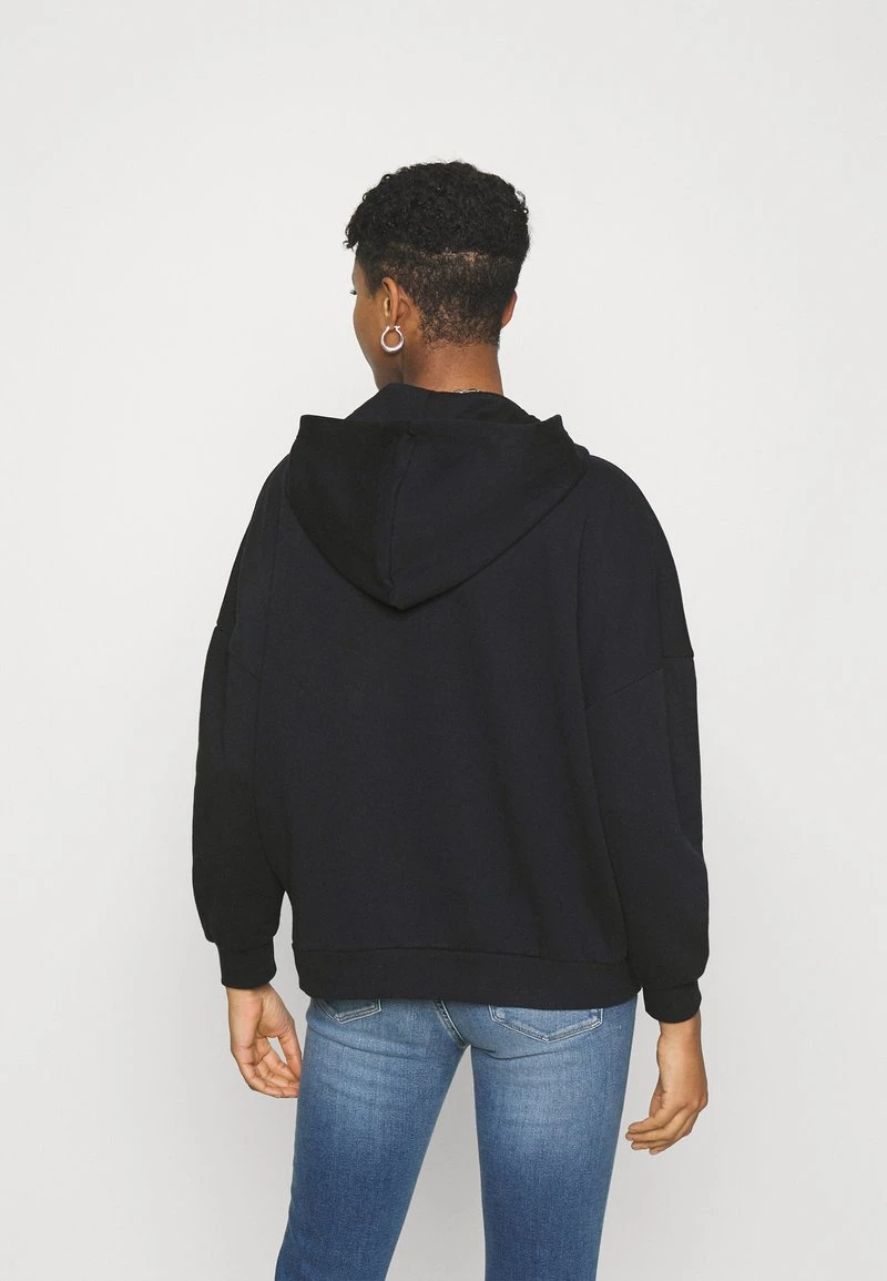 Even&Odd HOODIE LONG WITHOUT DRAWCORD AND POCKET - Kapuzenpullover - Black – Bild 3