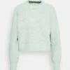 Even&Odd MOSS STITCH JUMPER - Strickpullover - Light Green