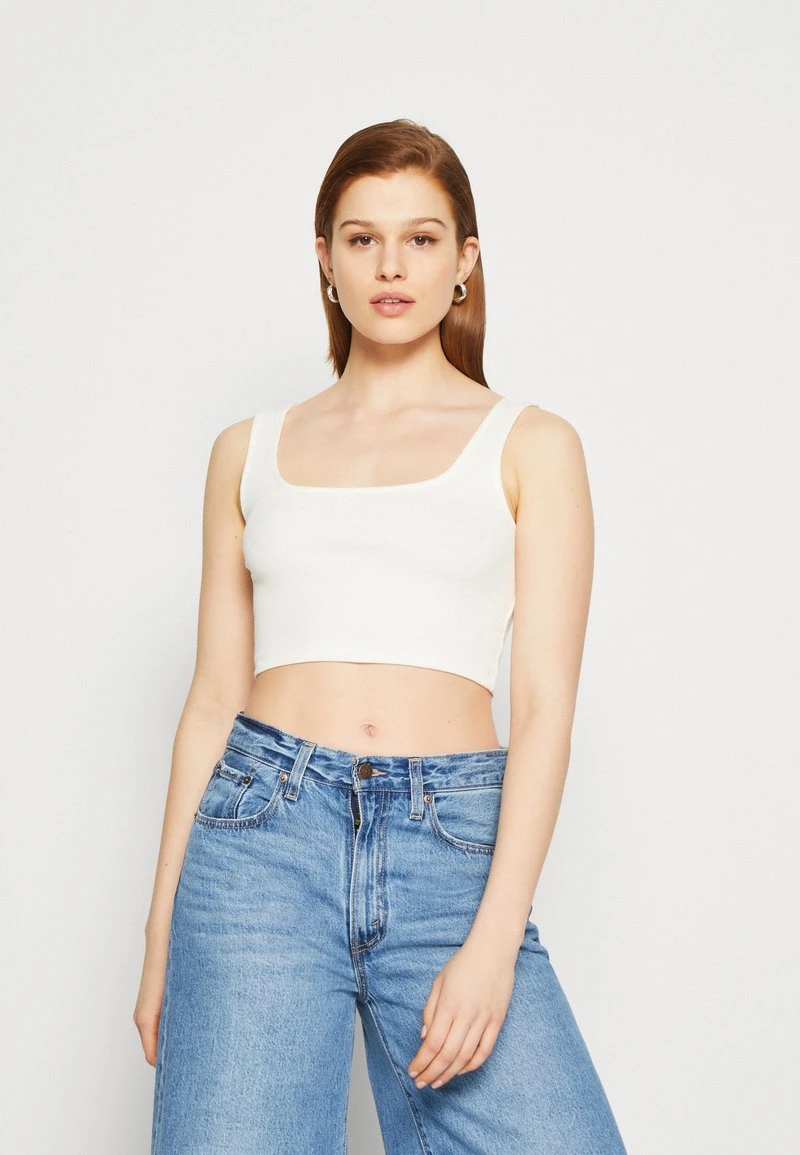 Even&Odd Top - Off White/dark Brown – Bild 2