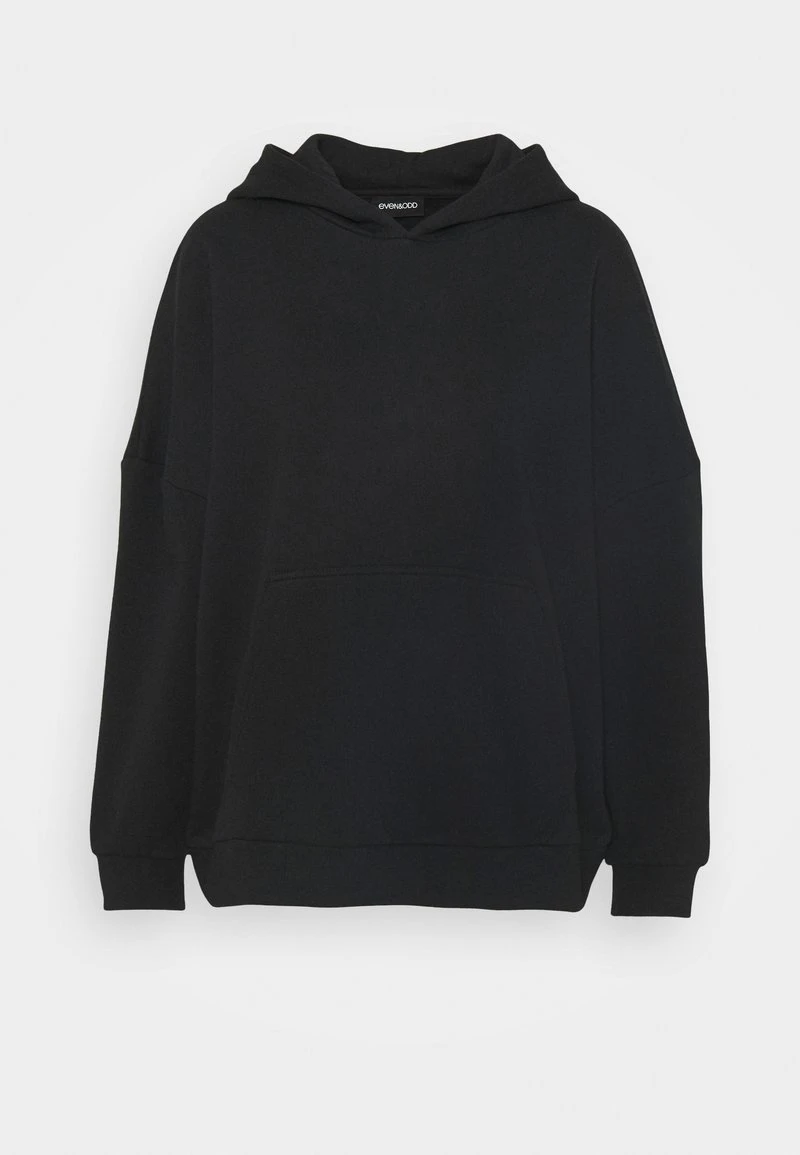 Even&Odd HOODIE LONG WITHOUT DRAWCORD AND POCKET - Kapuzenpullover - Black – Bild 6