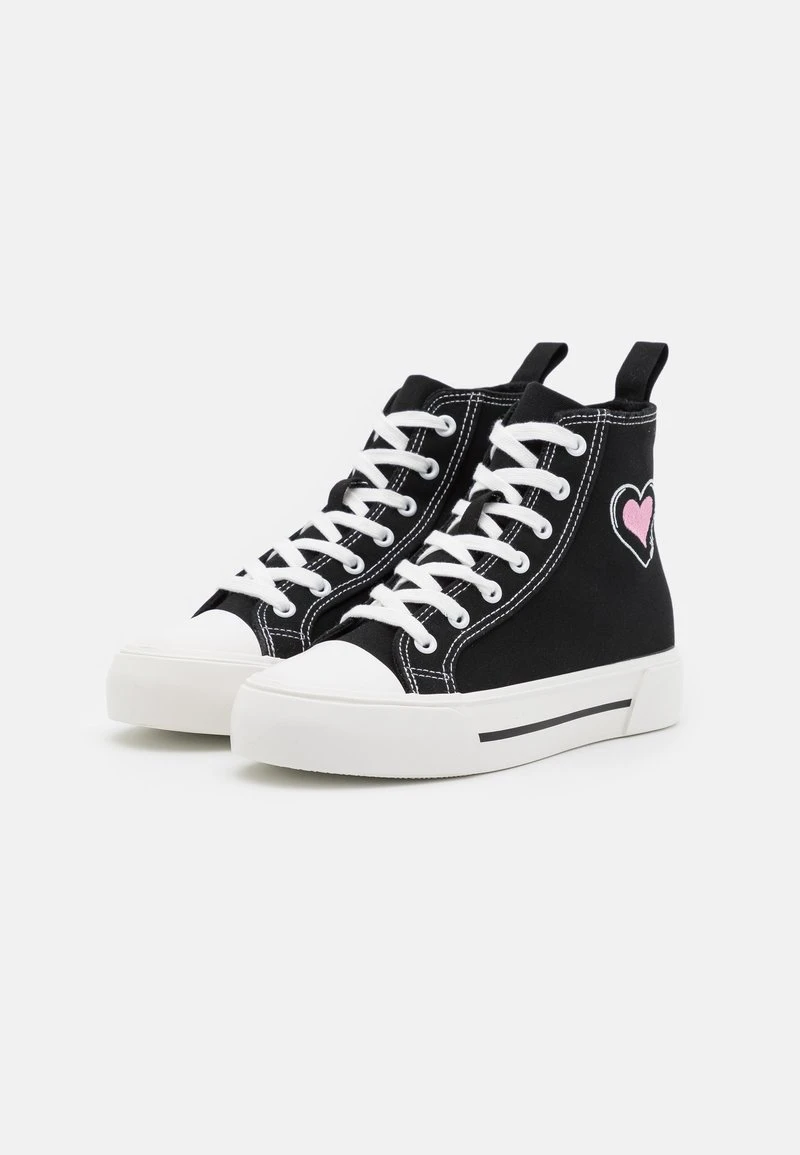 Even&Odd LOVE - Sneaker High - Black/pink – Bild 3