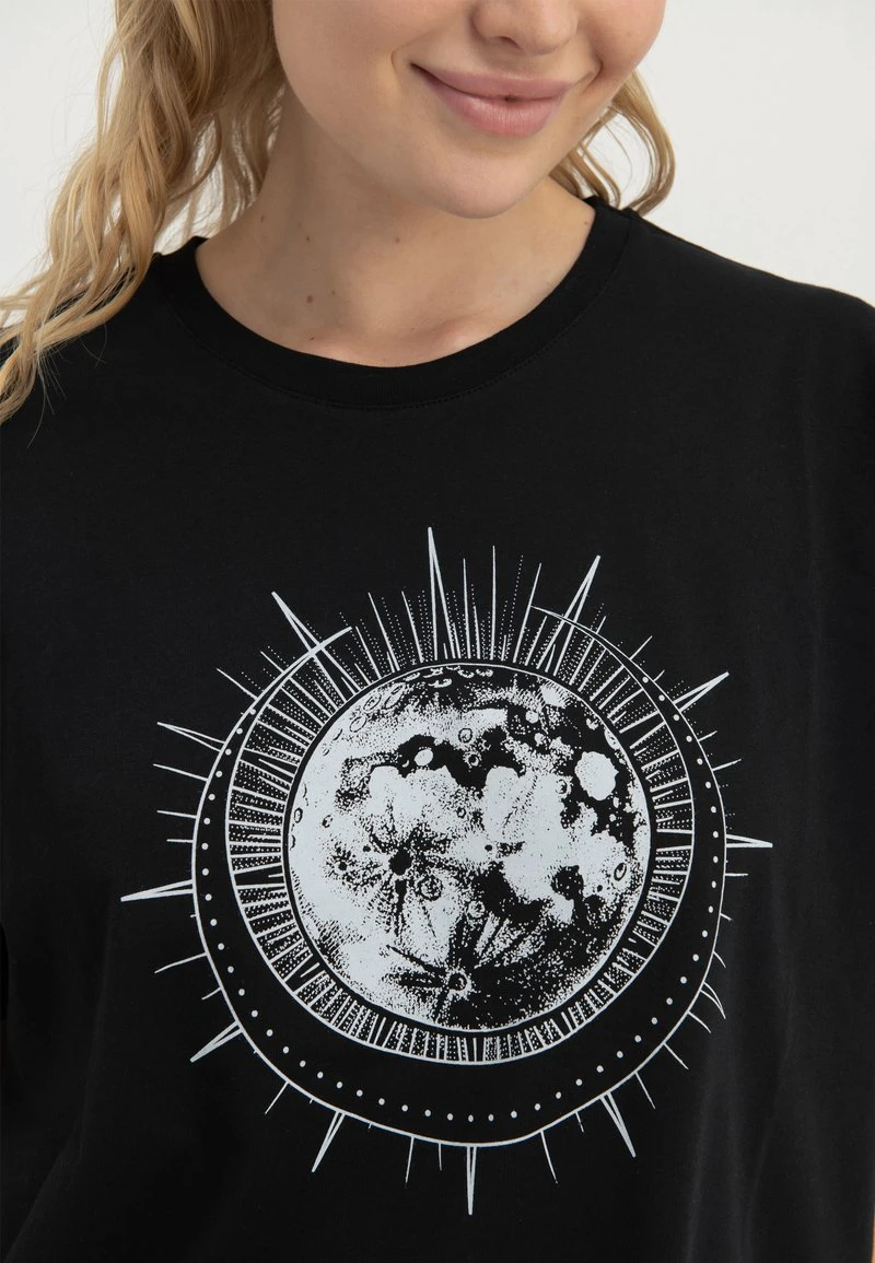 T-Shirt Print - Black – Bild 5