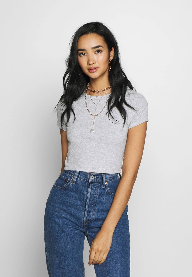 Even&Odd 3 PACK - T-Shirt Basic - White/black/light Grey – Bild 5