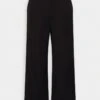 Even&Odd TAILORED WIDE LEG CULOTTE - Stoffhose - Black