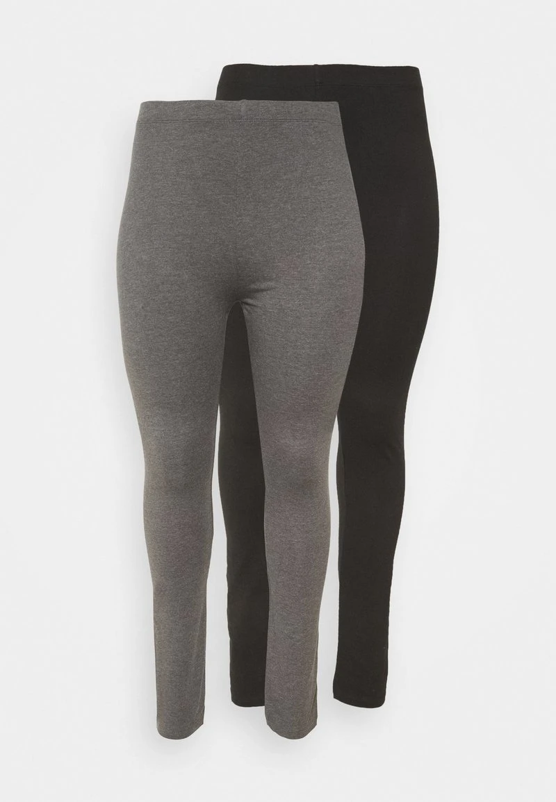 2 PACK - Leggings - Hosen - Black/grey